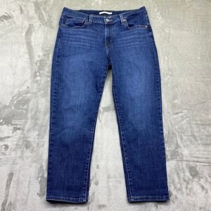 Levi's Womens Boyfriend Jeans Dark Wash Size 31‎ Fits 33" Grunge Retro Grunge